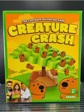 Creature Crash Capybara Balancing Tower Game Ages 6+ Relatable
